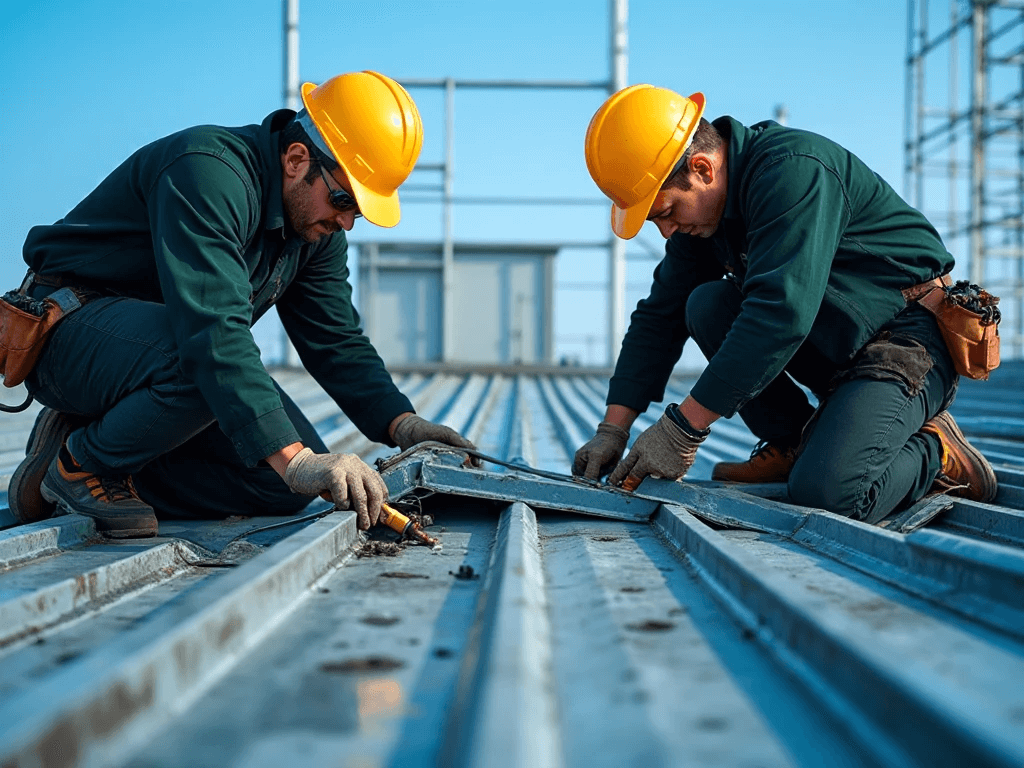 Metal roof master roofers repair metal roof